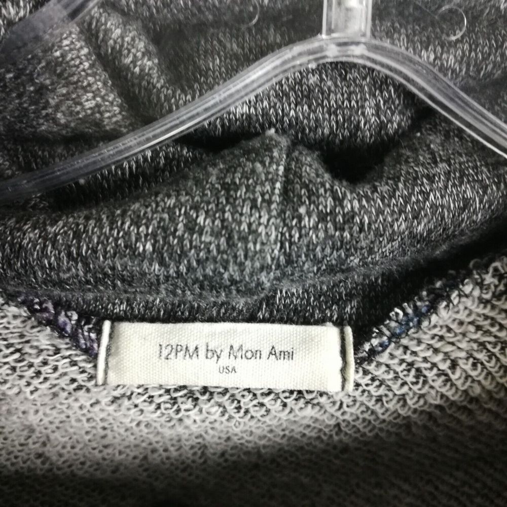 12pm Mon Ami Womens Sweater Cowl Neck Aztec Print‎ Colorblock Gray Multicolor S - Picture 6 of 11